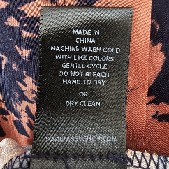 Pari Passu Tammy Reiss Floral Print Belted Shirt Dress Size D4/18 Office Siren - Picture 13 of 15